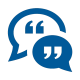 icono quote azul