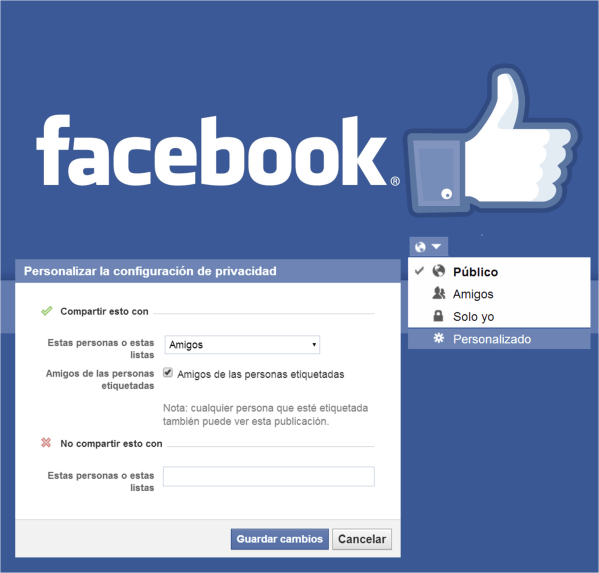 configuracion de actualizaciones facebook