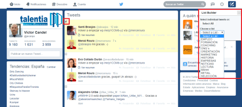 Captura List Builder for Twitter