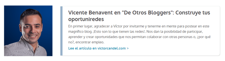 Guest Post Vicente Benavent